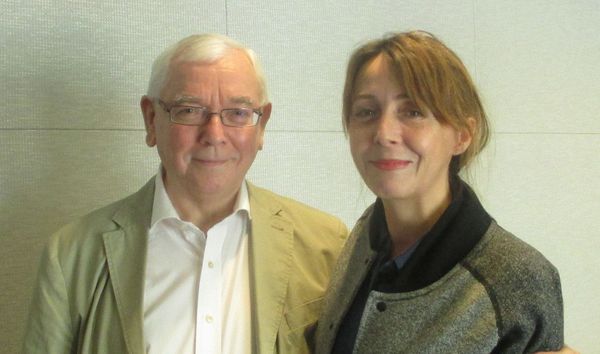 Terence Davies with Anne-Katrin Titze at the W Hotel Union Square in New York